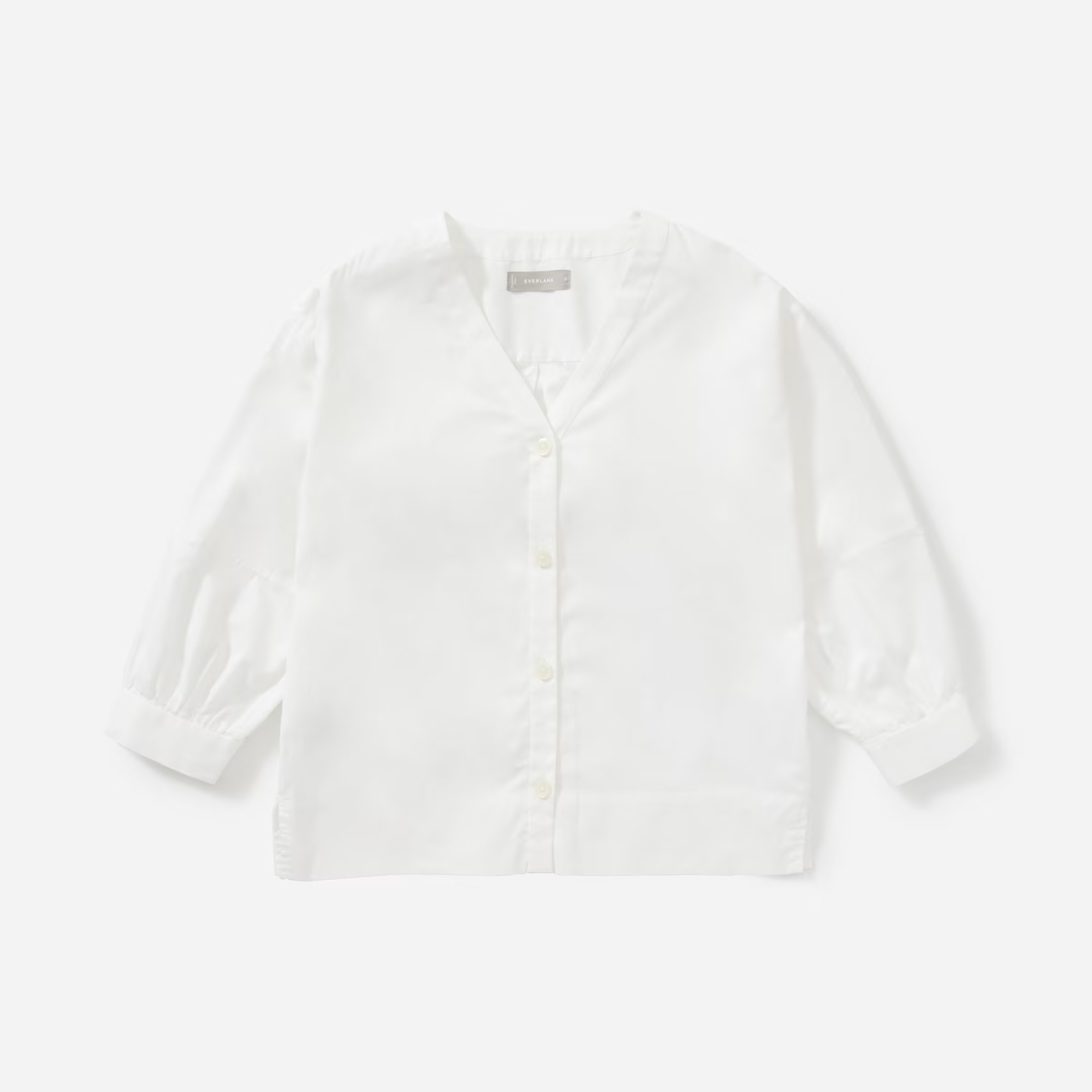 The Silky Cotton Lantern Top | Everlane