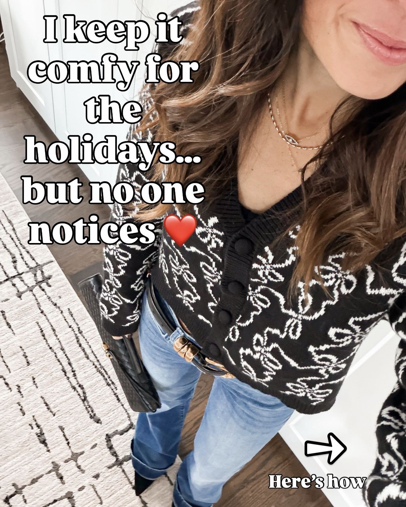 💬 “HOLIDAY” and I’ll send all the links 
If you’re like me and want to feel comfortable but still look cute for all the holiday things… these outfits are IT.
Soft knits, stretchy pants, cozy sets, flattering sweater dresses — literally zero effort but everyone thinks you tried 😂👌🏼
🔗

#LTKHoliday #LTKOver40 #LTKGiftGuide