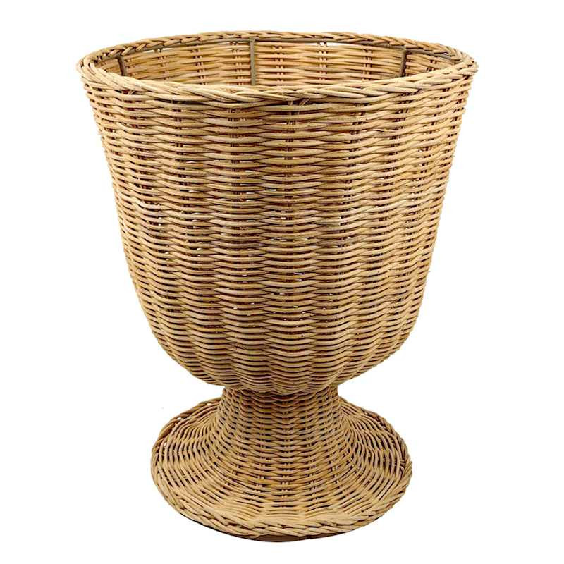 Natural Rattan Urn, 14" | At Home