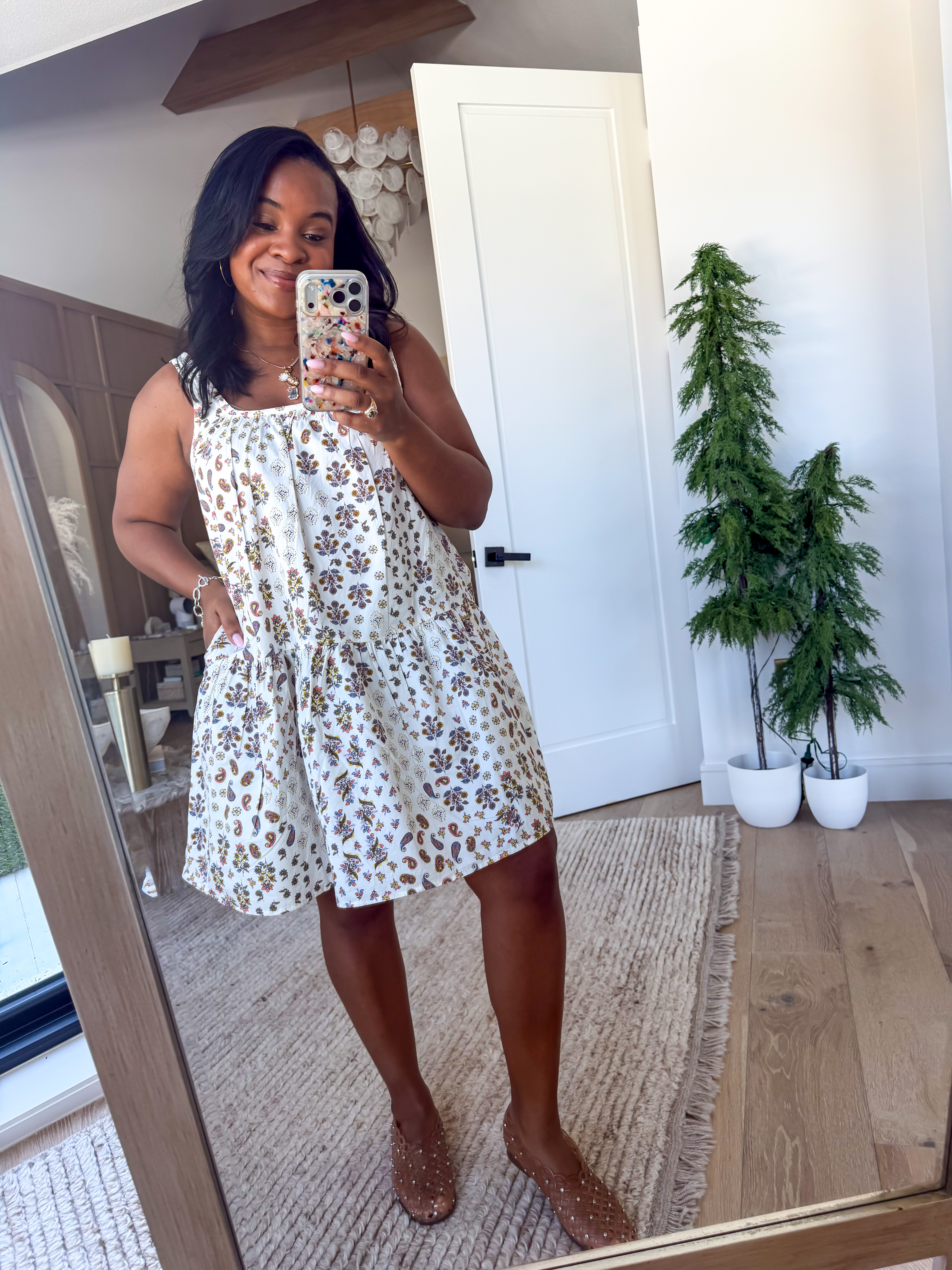 The perfect dress for summer + it's only $16 💛 Love the floral detail on this and it comes in multiple colorways.  

 #LTKgrwm #LTKootd #LTKSaleAlert
