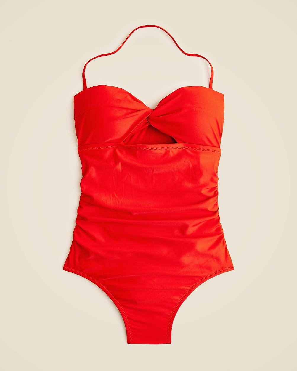 Gemma ruched bandeau cutout one-piece | J. Crew US
