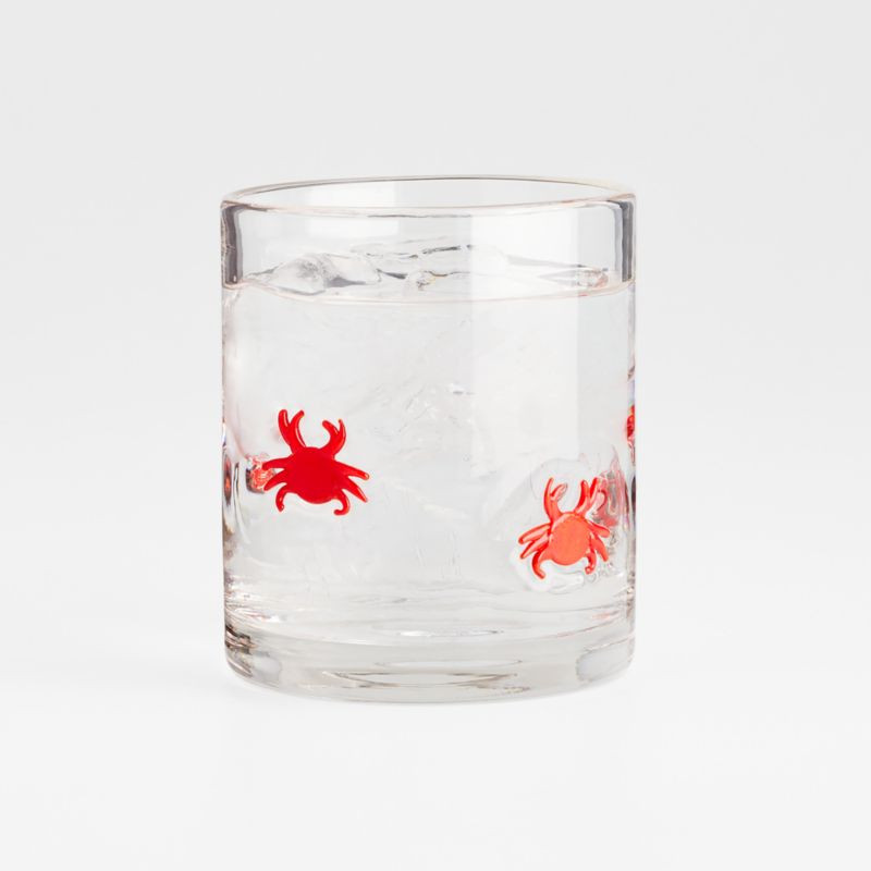 Crabs Glass Double Old-Fashioned Glass + Reviews | Crate & Barrel | Crate & Barrel