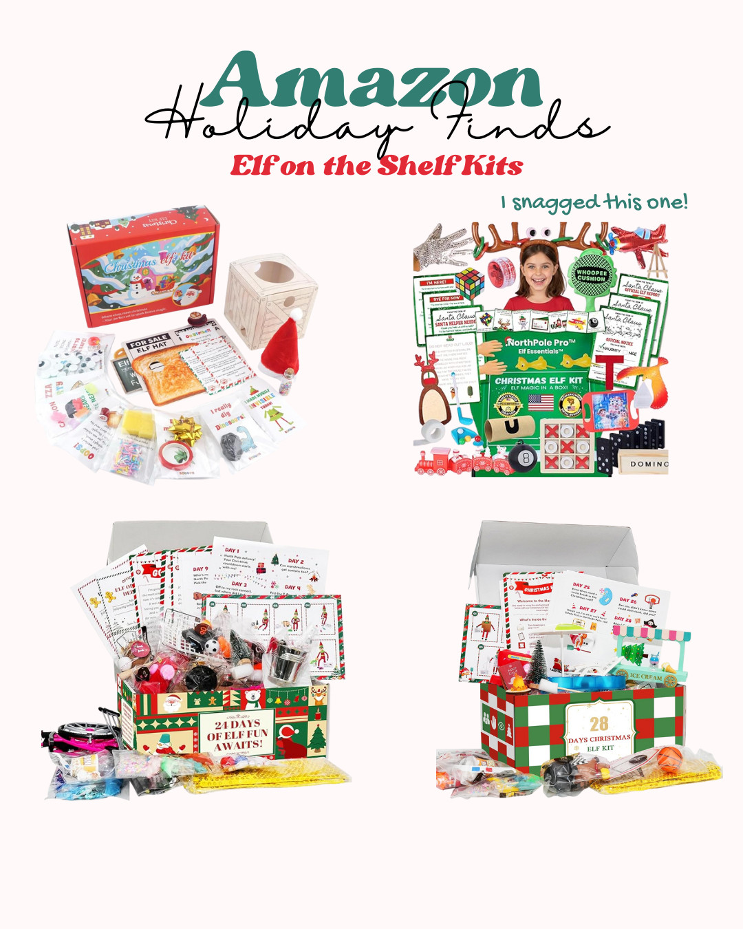 Elf on the Shelf doesn't have to be stressful! I swear by ordering an Elf Kit every year. These ones from Amazon have great ratings and ship in time!  

 #LTKHoliday #LTKmomlife #LTKKids