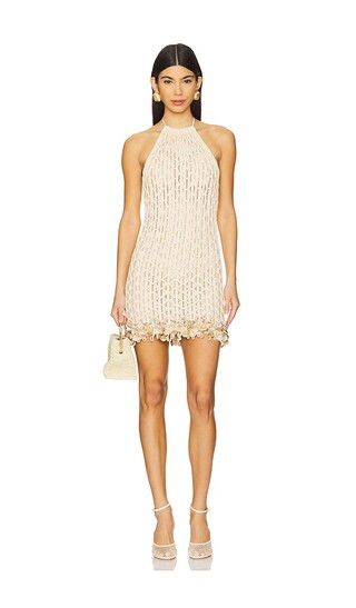 x Camila Coelho Mesh Mini Dress in Off White | Revolve Clothing (Global)