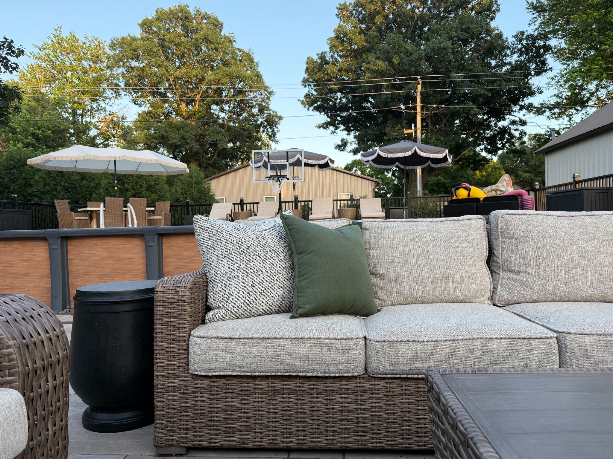 Above Ground Deck Decor

Outdoor Patio Furniture | Outdoor Pillows | Outdoor Side Table | Accent Table | Fringe Tilt Umbrella | Outdoor Dining Table | Outdoor Dining Chair | Wicker Furniture | Couch | Outdoor Chaise Lounge Chair with Cushions | Beige | Neutral | Cream | Pool Storage | Deck Mounted Basketball Hoop |

#LTKHome #LTKSeasonal