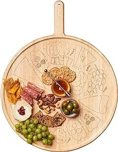 Charcuterie Board with Placement Guide - Best Gift for Housewarming & Foodies - Easy-to-Follow Vi... | Amazon (US)