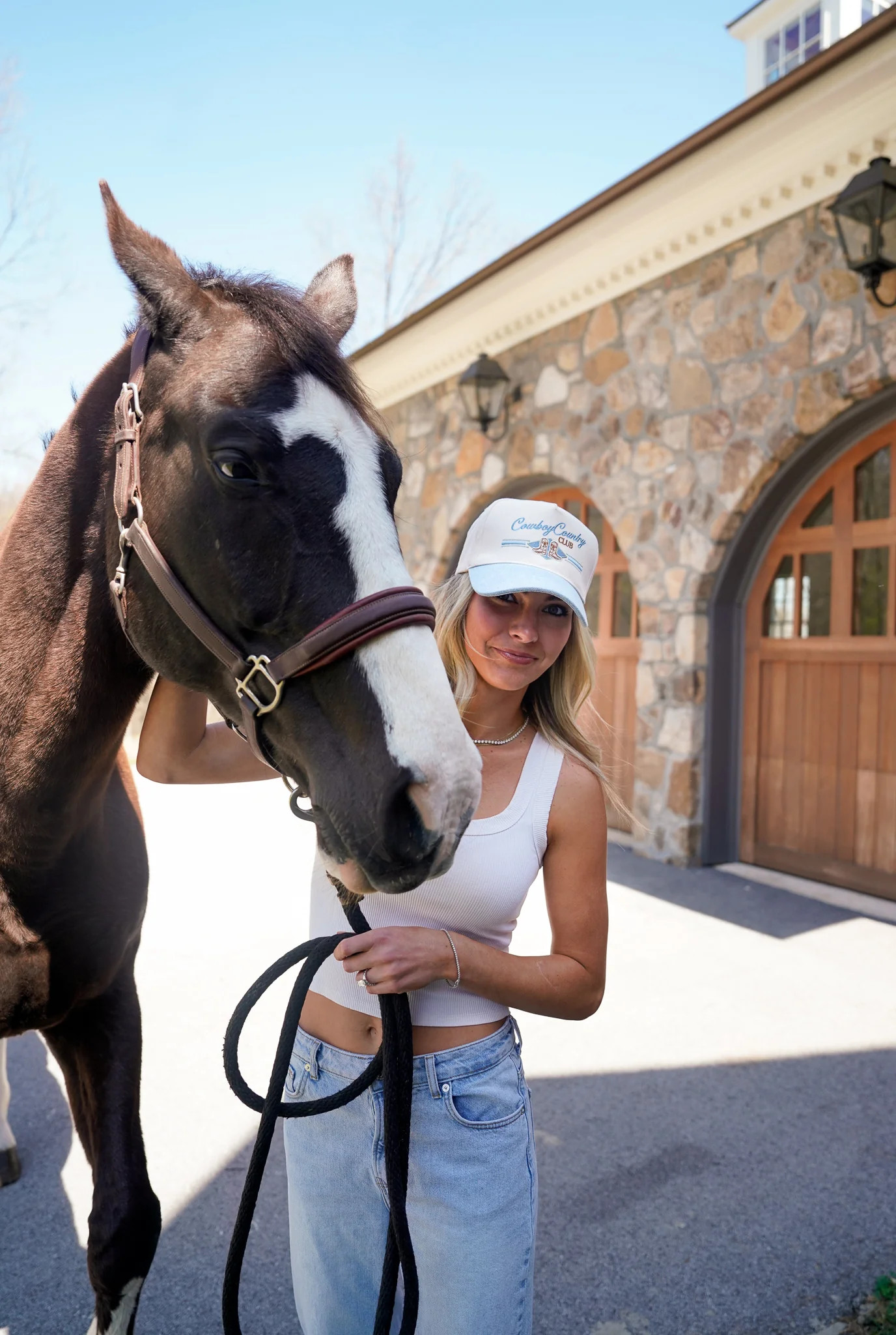 Cowboy Country Club - Denim Vintage Trucker Hat | KenzKustomz