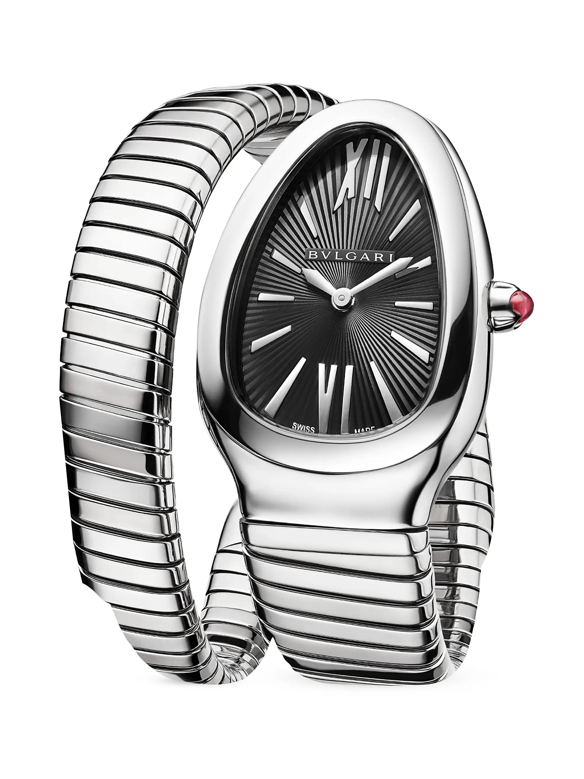 Serpenti Tubogas Stainless Steel Wrap Bracelet Watch/35MM | Saks Fifth Avenue