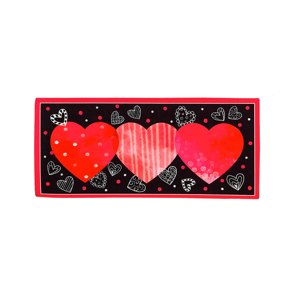 Valentine's Heart Trio Sassafras Switch Mat, 22" x 10" | My Evergreen