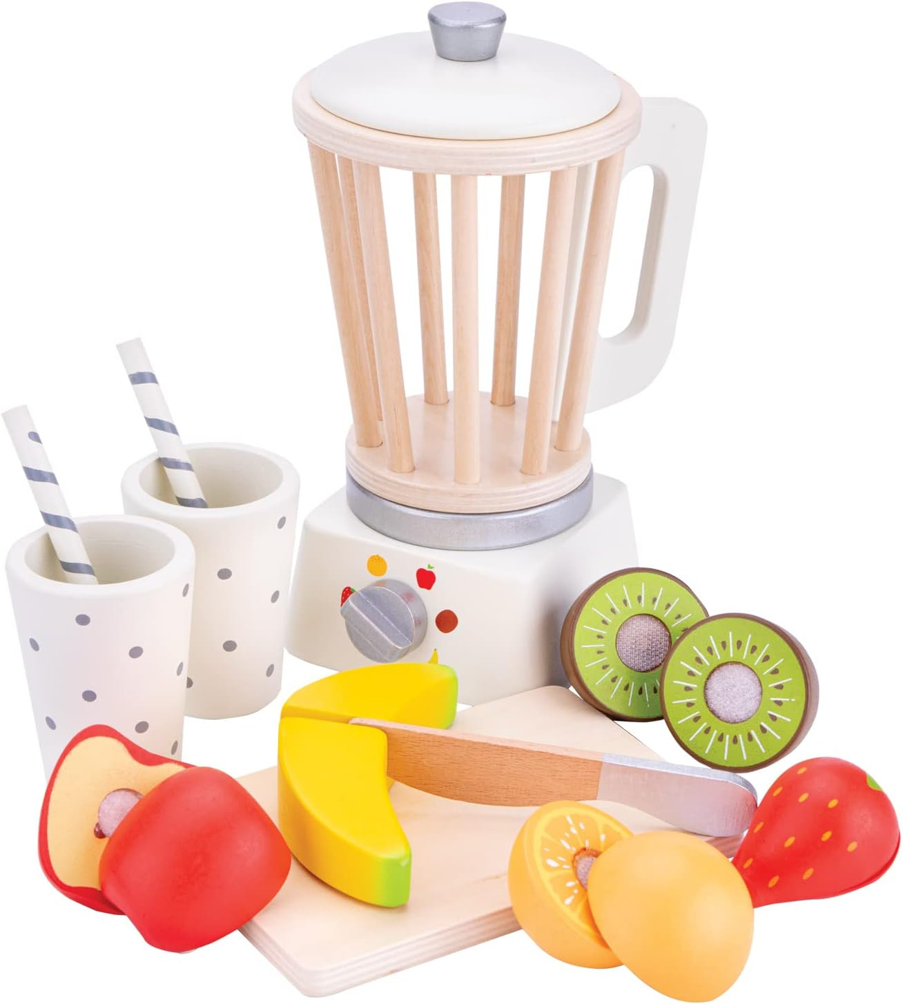 Amazon.com: New Classic Toys Wooden Smoothie Set - Pretend Play Toy for Kids Cooking Simulation E... | Amazon (US)