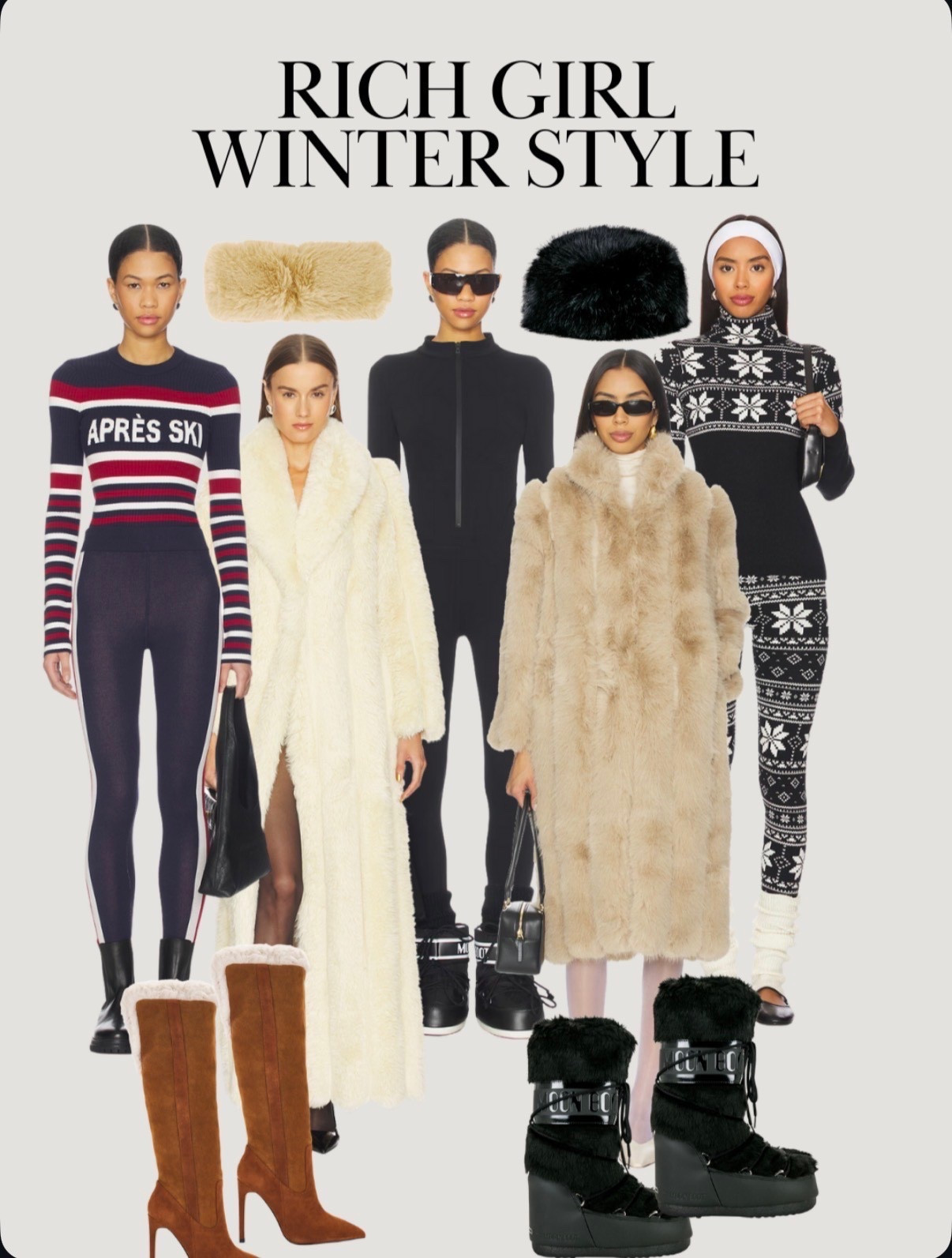 Snow bunny chic at revolve! Apres ski outfit, ski trip outfit

#LTKSeasonal