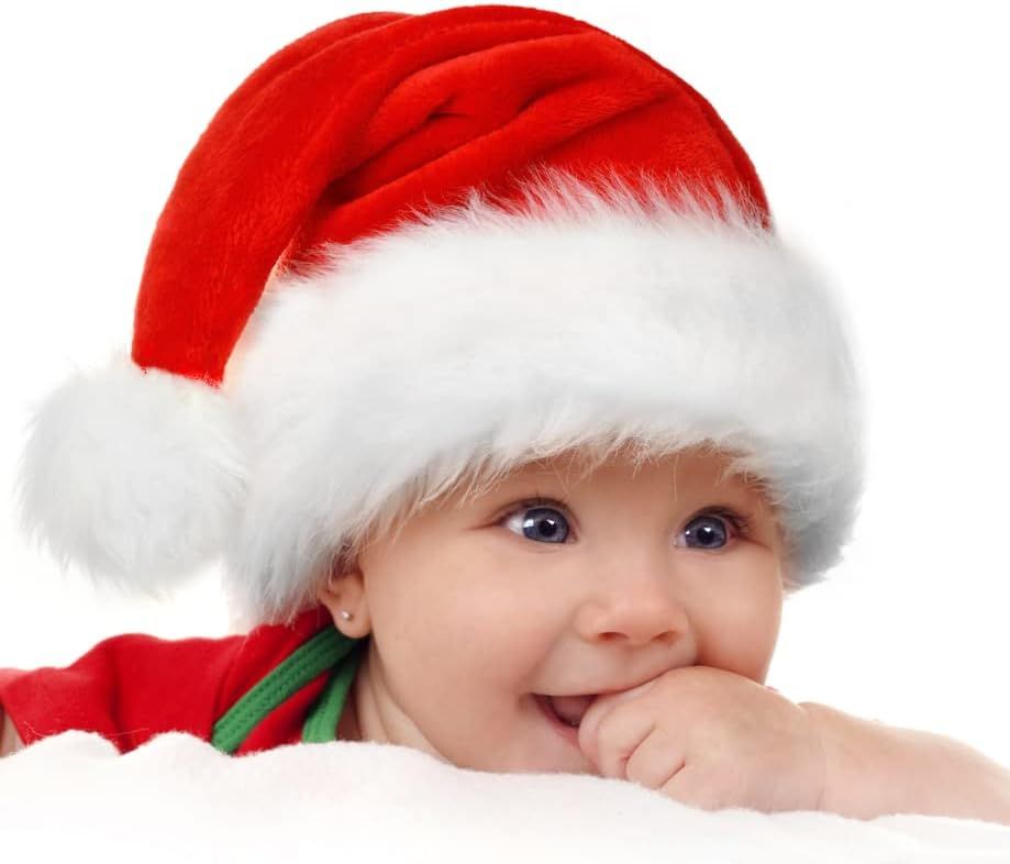 Baby Santa Hat,Baby Christmas Hat,Toddler Santa Claus Hats,Newborn Santa Hat for Baby Girl Boy Fi... | Amazon (US)