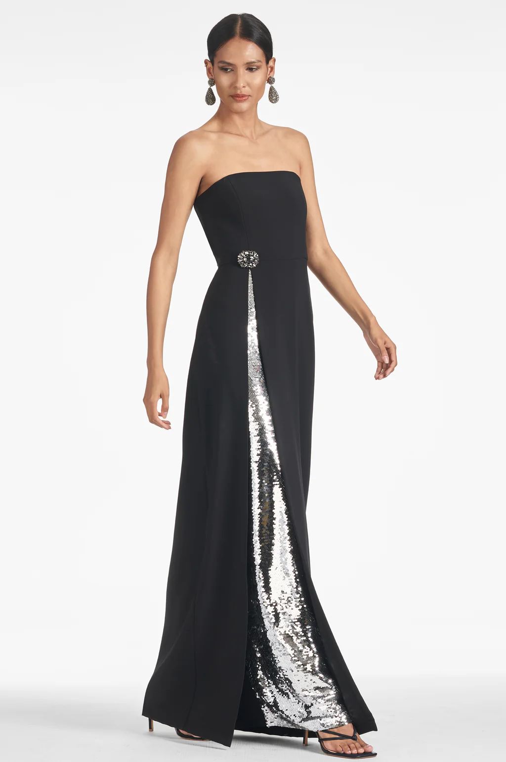 Ivy Gown - Black/Silver | Sachin and Babi