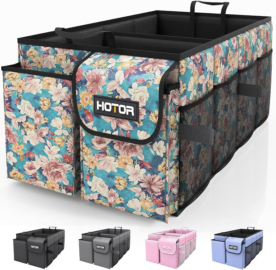 HOTOR Trunk Organizer for Car - Car Organizer, Foldable Trunk organizer for SUVs & Sedans, Sturdy... | Amazon (US)
