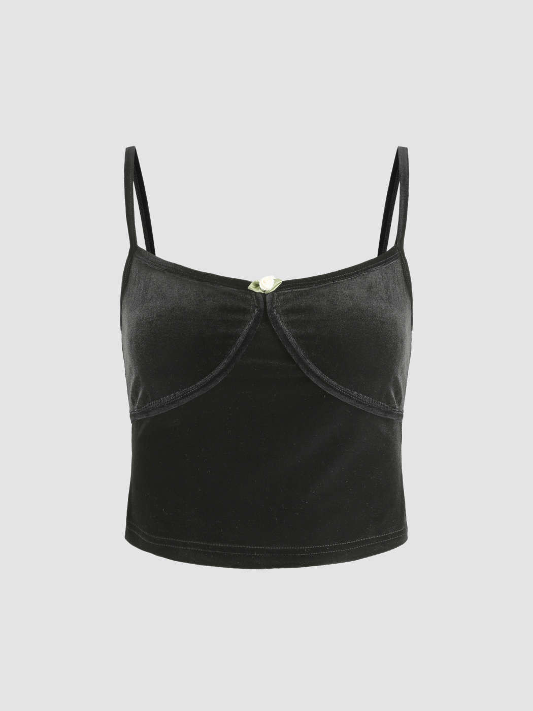 Velvet 3D Flower Tank Top | Cider