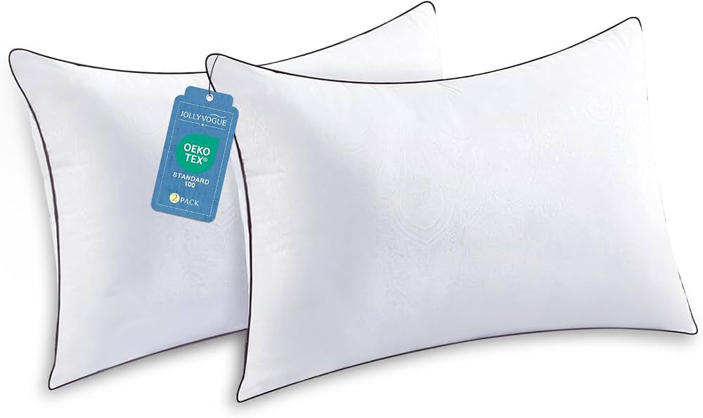 JOLLYVOGUE Standard Pillows Set of 2, Cooling and Supportive Pillows Full Size Set of 2 for Side ... | Amazon (US)