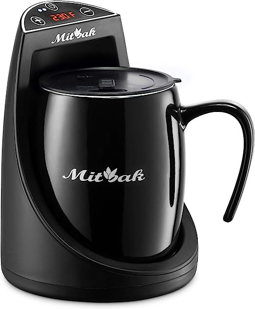 MITBAK Innovative Coffee Mug Warmer With a 16-Ounce Ceramic Coffee Mug & Lid | This Mug Warmer fo... | Amazon (US)