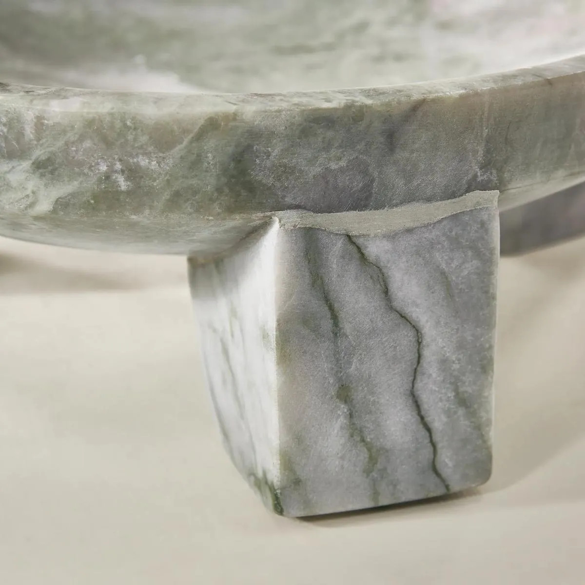 Light Green Marble Footed Bowl | Z Gallerie