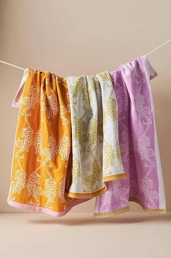 Tiger Cotton Jacquard Dish Towels, Set of 3 | Anthropologie (US)