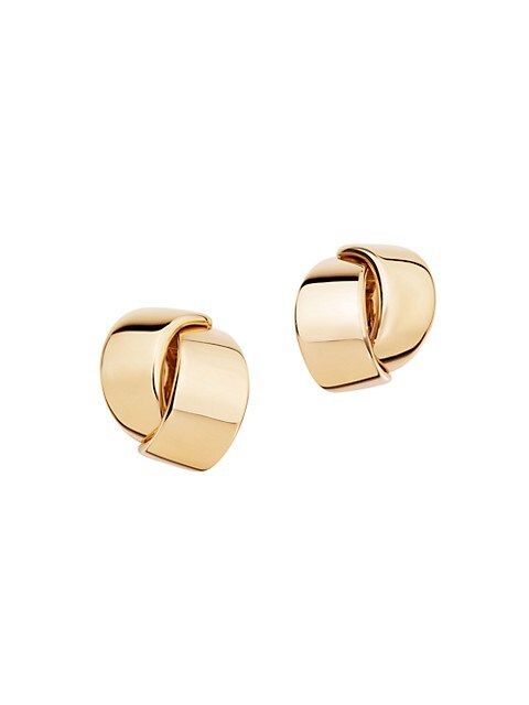 Abbraccio 18K Rose Gold Clip-On Earrings | Saks Fifth Avenue
