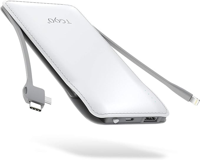 TG90 10000mah Power Bank External Battery Packs, Portable Charger with Built-in Lightning and Typ... | Amazon (US)