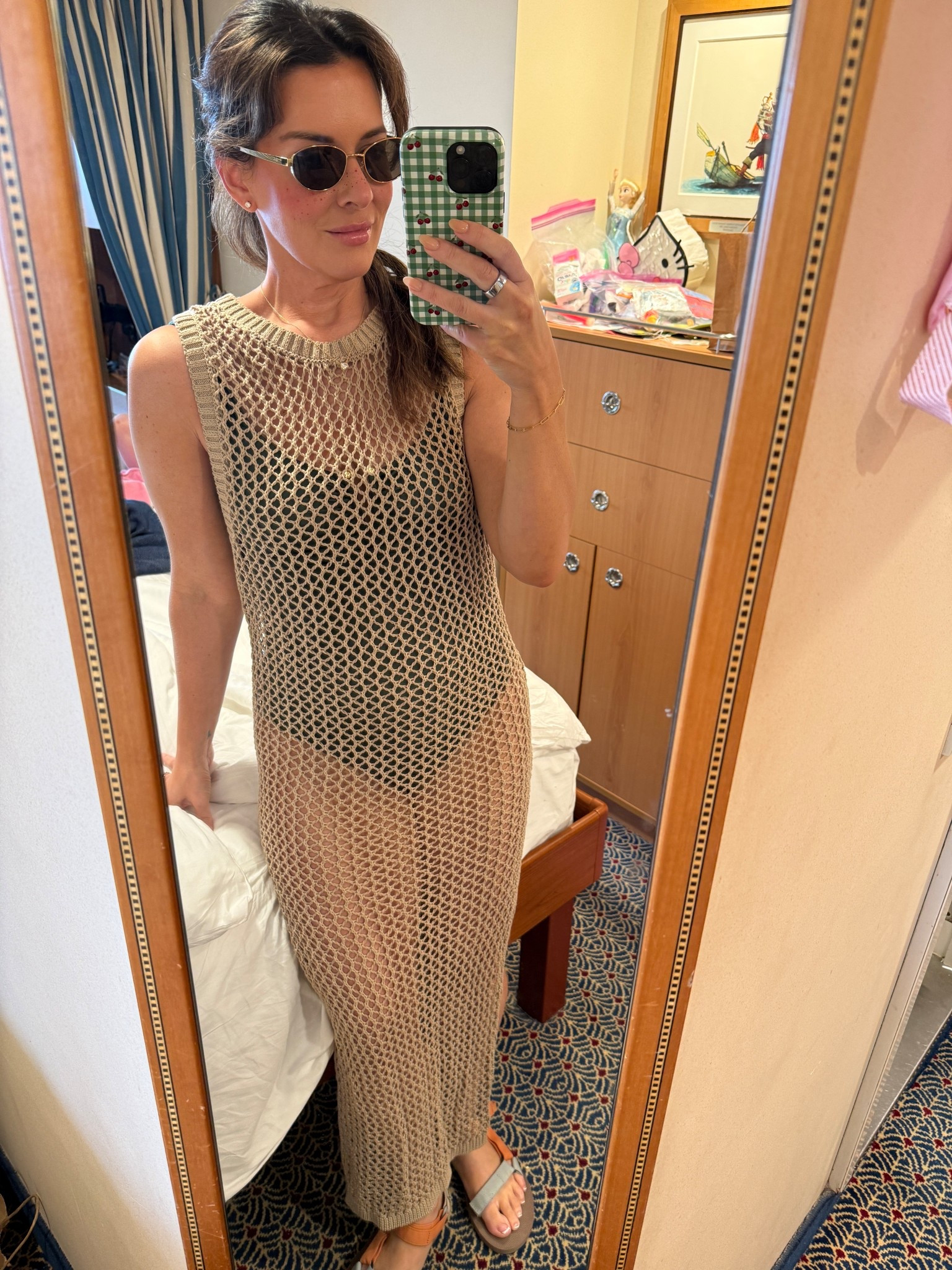 Sheer swim cover up! 

#LTKSwim #LTKSeasonal #LTKootd