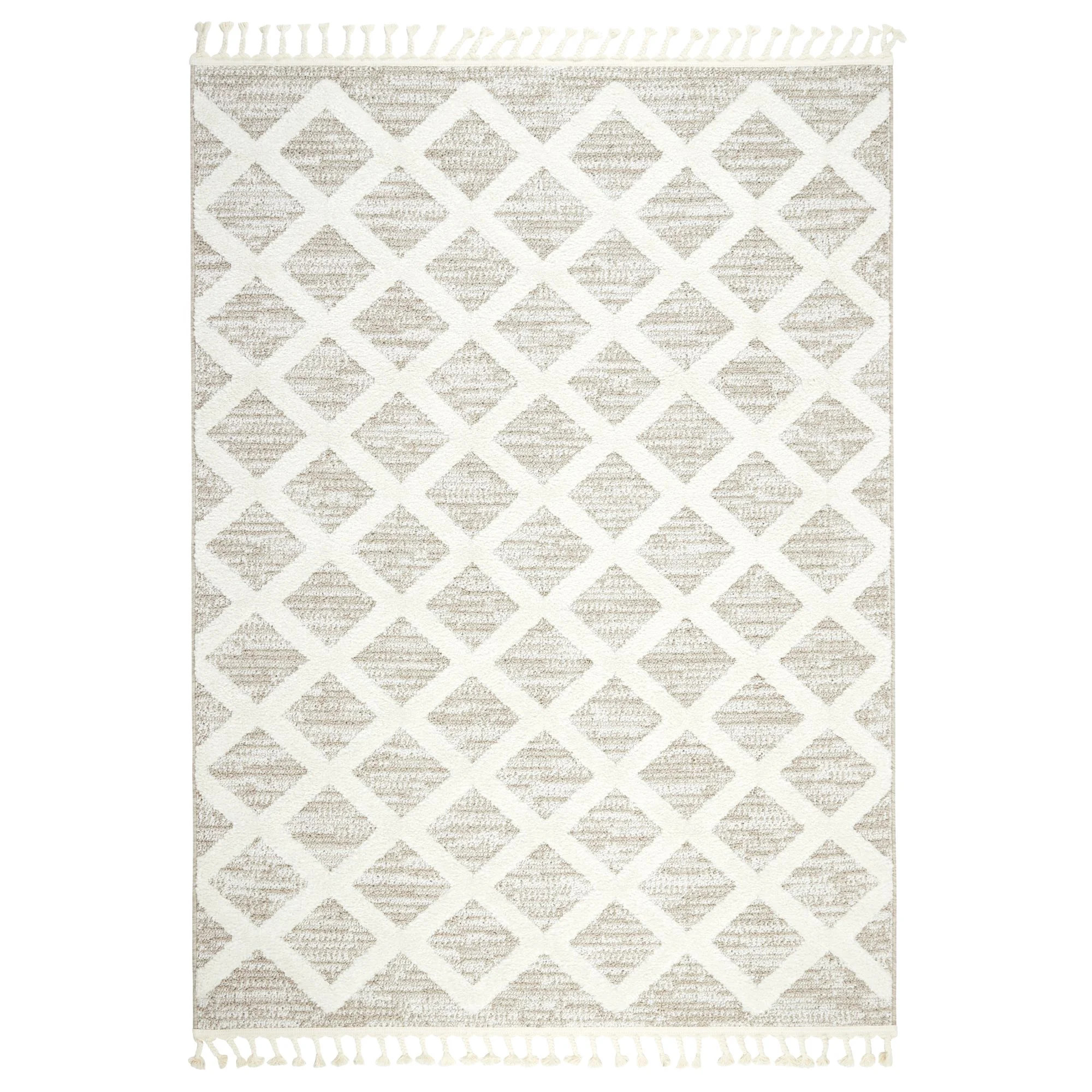 Wanda June Home Tufted Triangles Area Rug, Beige, 7'8"x10'2" by Miranda Lambert | Walmart (US)