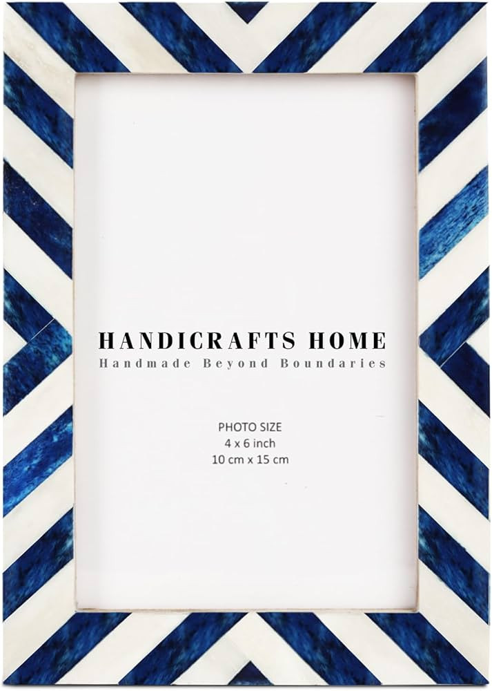 Handicrafts Home Picture Photo Frame Chevron Herringbone Art Inspired Vintage Wall Decor Gift Fra... | Amazon (US)