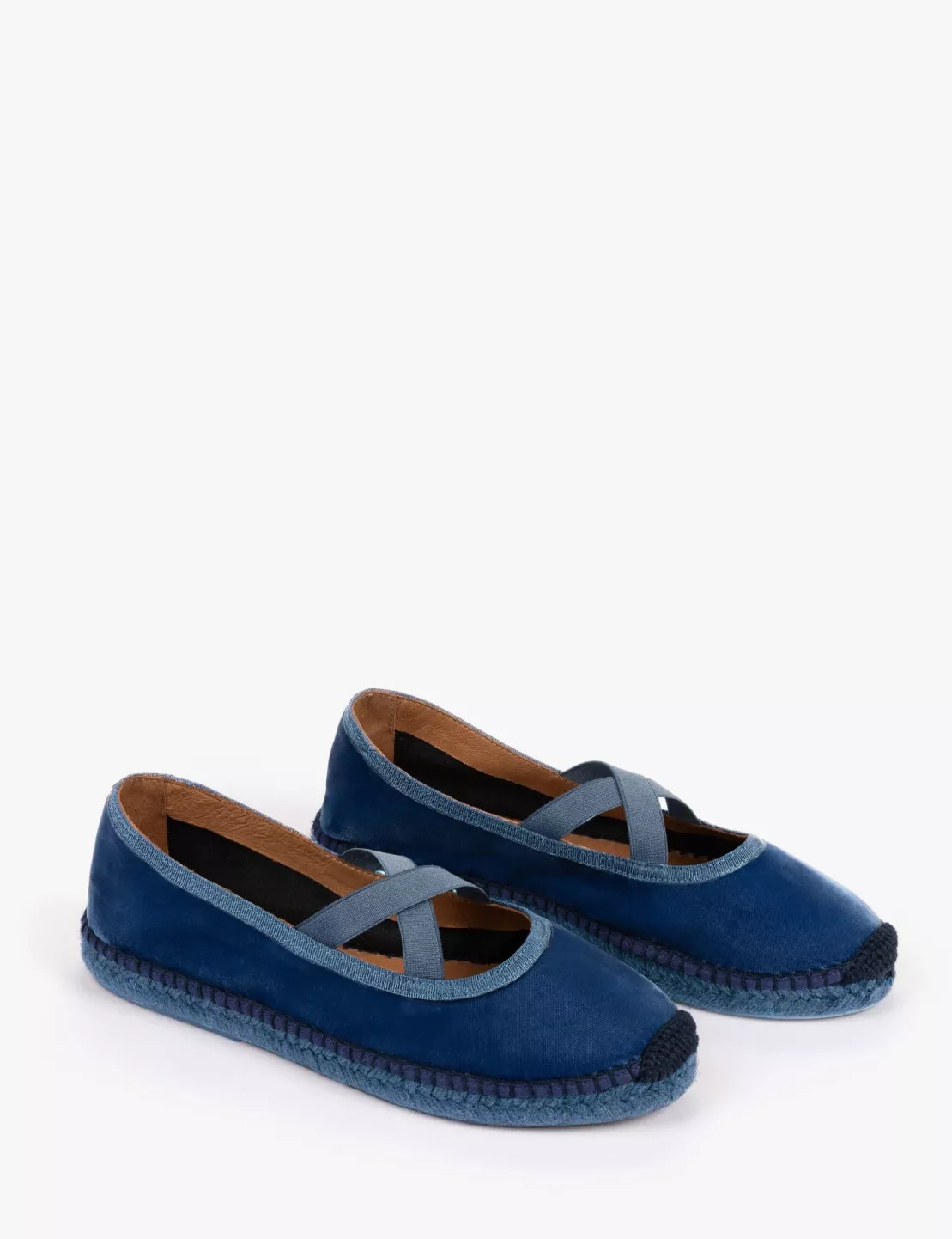 Chico Velvet Espadrille - Denim | Penelope Chilvers