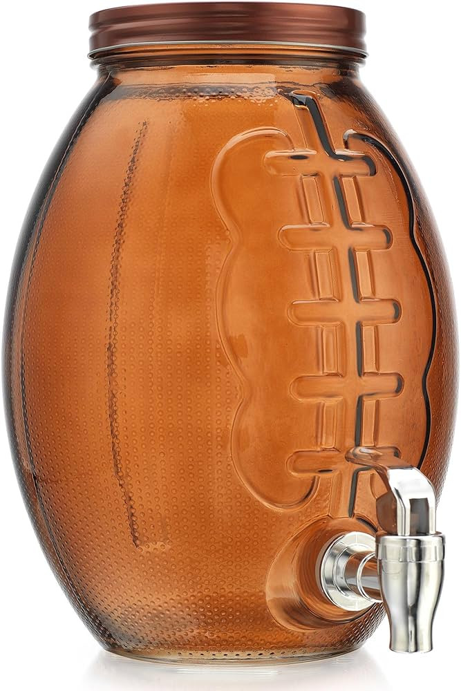 Football Shaped Drink dispenser, Glass Beverage Dispenser For Football Party & decorations, Drink... | Amazon (US)