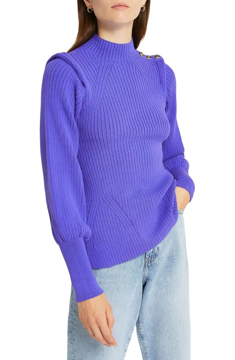 Extended Shoulder Rib Sweater | Nordstrom
