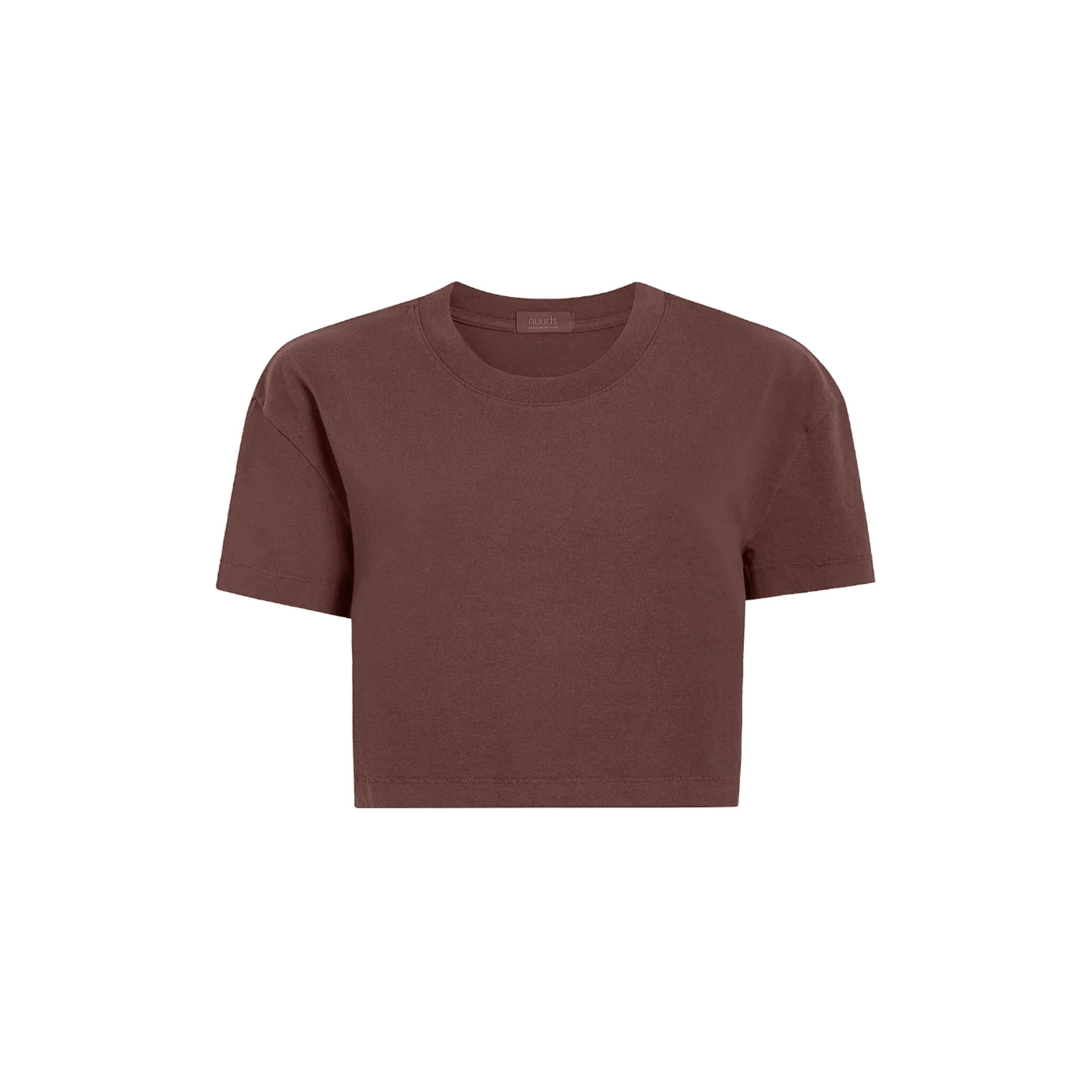 Women's Cropped Tee | Coffee - nuuds | nuuds