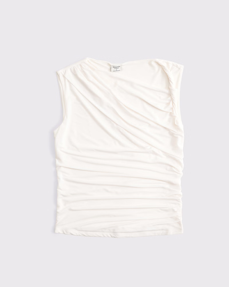 Women's Draped Twist Top | Women's Tops | Abercrombie.com | Abercrombie & Fitch (US)