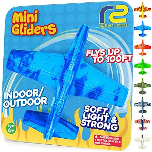 Airplane Toy Foam Airplanes for Kids - Best Stocking Stuffers for Boys & Girls - Easy Throwing Ai... | Amazon (US)
