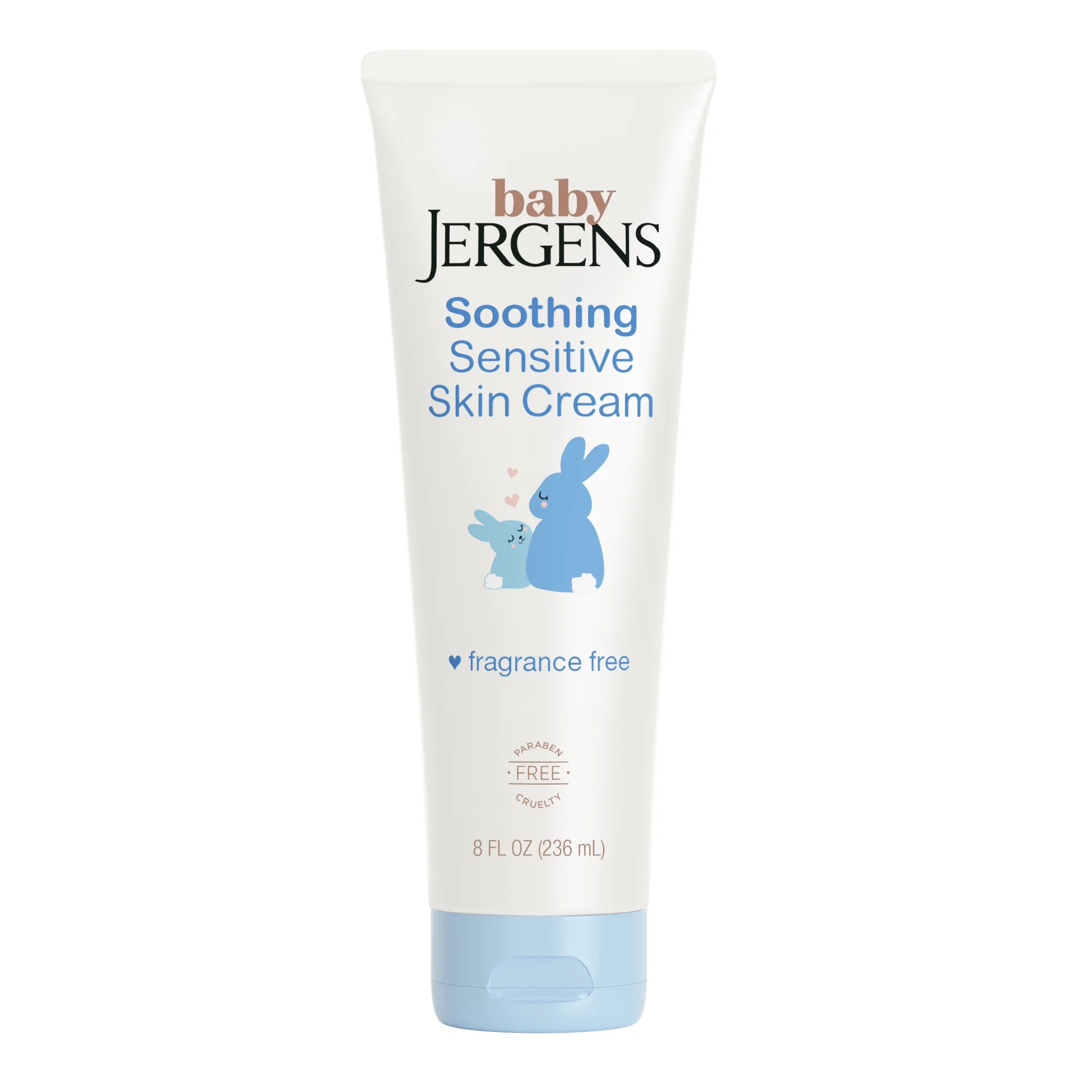 Baby Jergens Soothing Sensitive Skin Cream, Newborn Dry Skin, Fragrance-Free, 8 fl oz | Walmart (US)