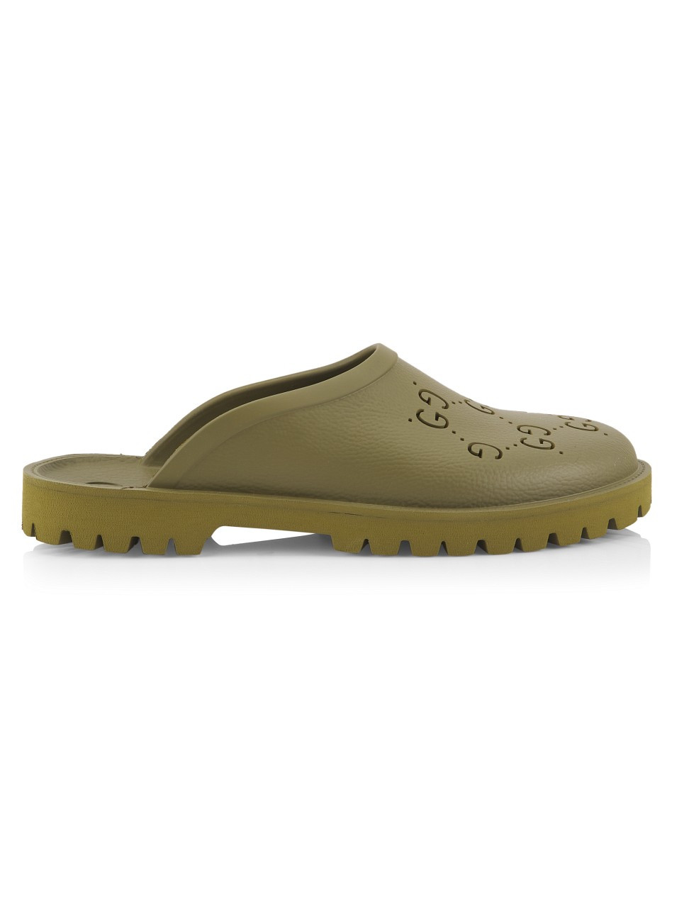 Men's Elea Logo Print Rubber Mules - Juniper Green - Size 13 | Saks Fifth Avenue