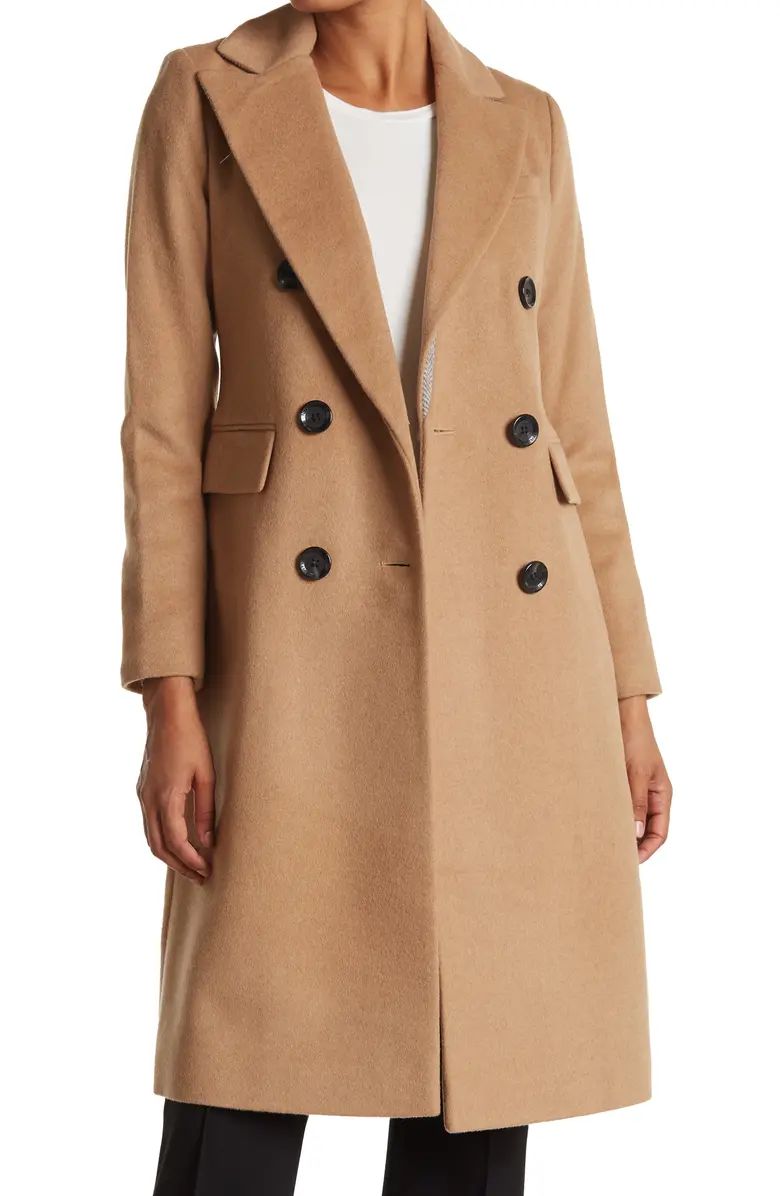 Double Breasted Reefer Coat w/ Combo Undercollar | Nordstrom Rack