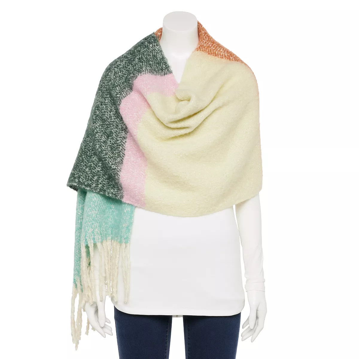 Sonoma Goods For Life® Twisted Fringe Brushed Blanket Scarf | Kohl's