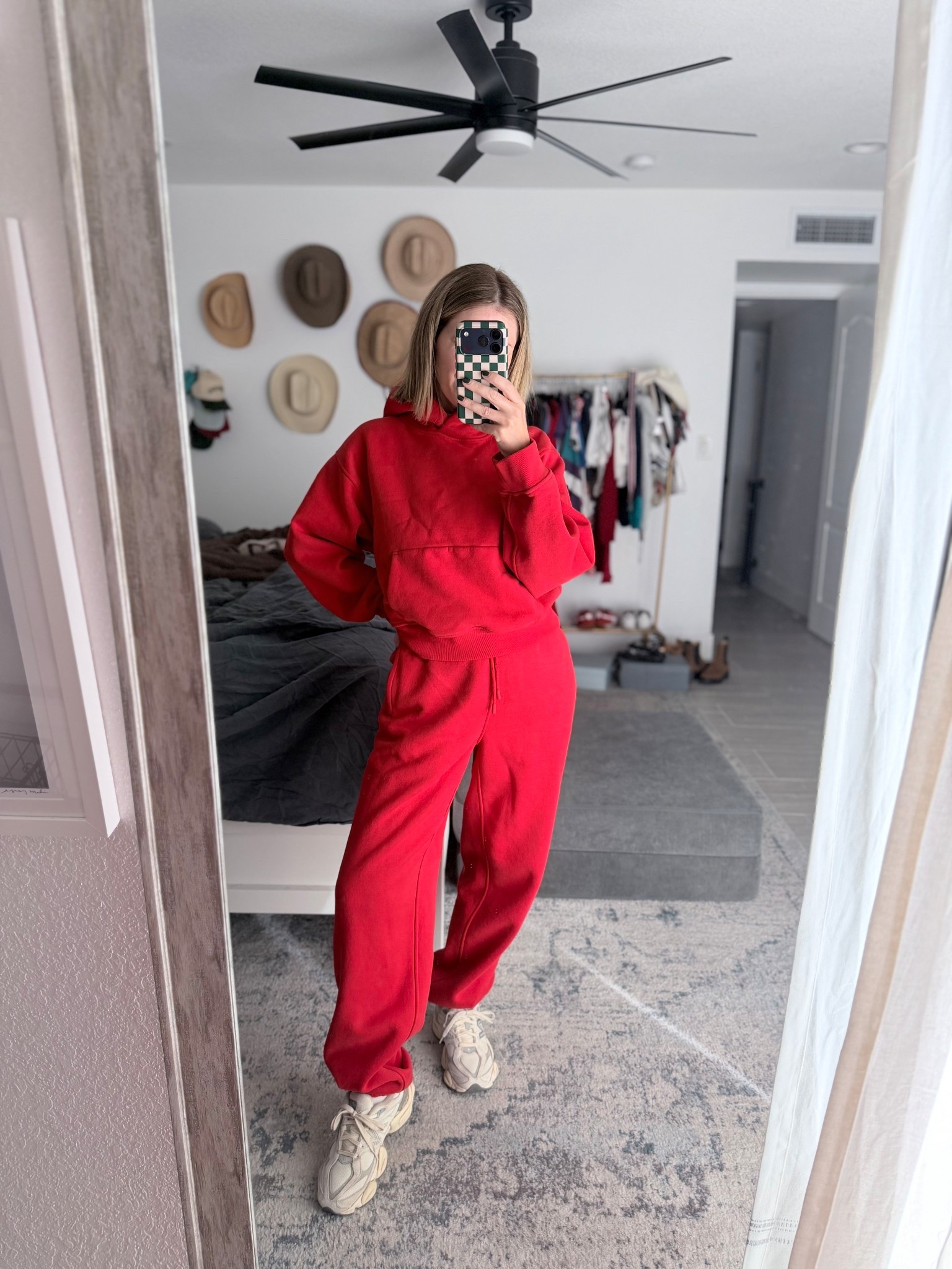 Road Trip Ready in the comfiest set. 
.
Sized down to an XXS in the top and bottom. Color is Oxford Red. Shoes are tts.
.
| road trip outfit | matching set | spring break outfits | cozy set | lululemon | athleisure |

#LTKOver40 #LTKootd #LTKPetite