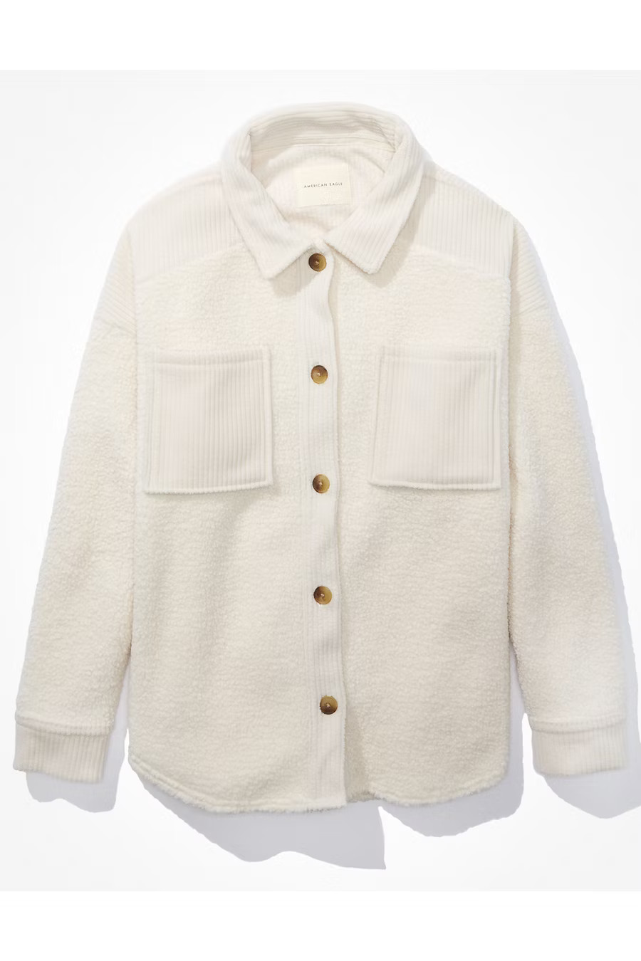 AE Cozy Sherpa Shacket | American Eagle Outfitters (US & CA)