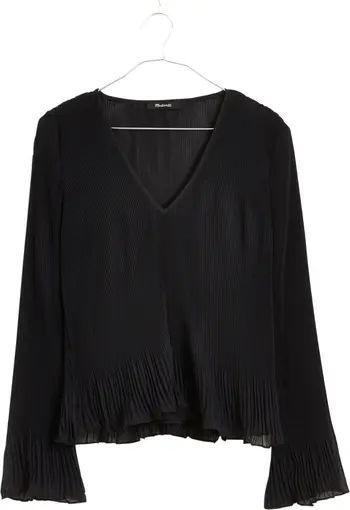 Marcia Pleated Bell Sleeve Top | Nordstrom
