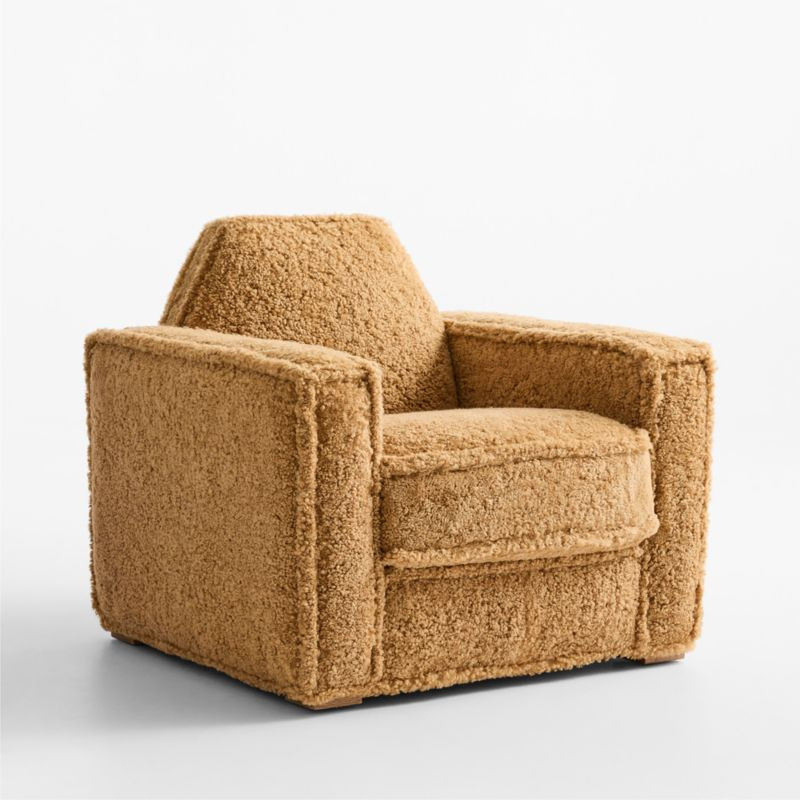 Michel Shearling Accent Chair by Jeremiah Brent | Crate & Barrel | Crate & Barrel