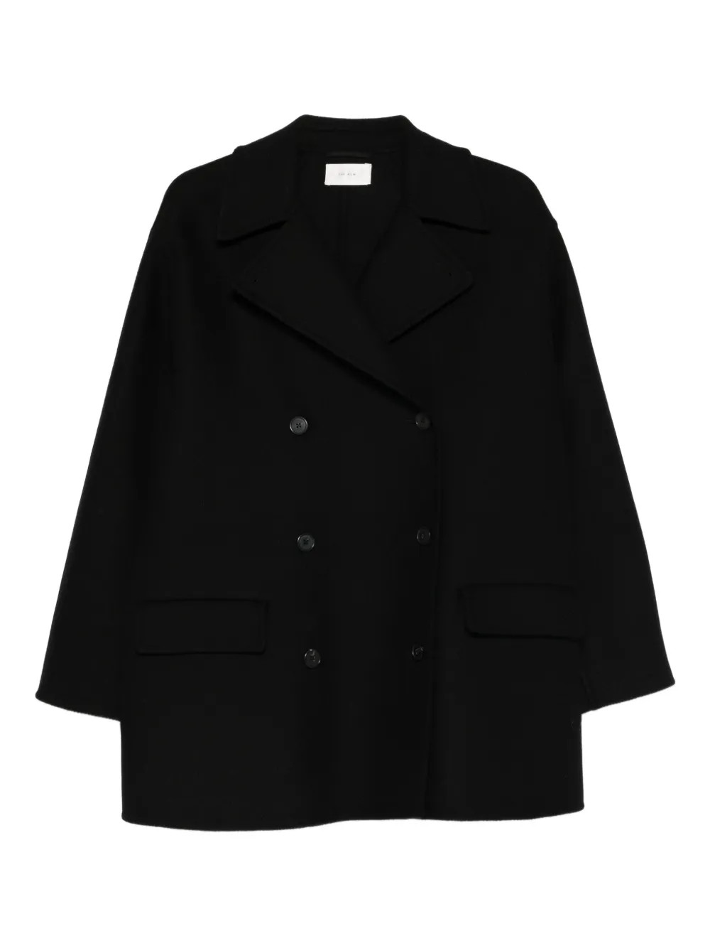 The Row Azuron double-breasted Coat | Black | FARFETCH SI | Farfetch Global