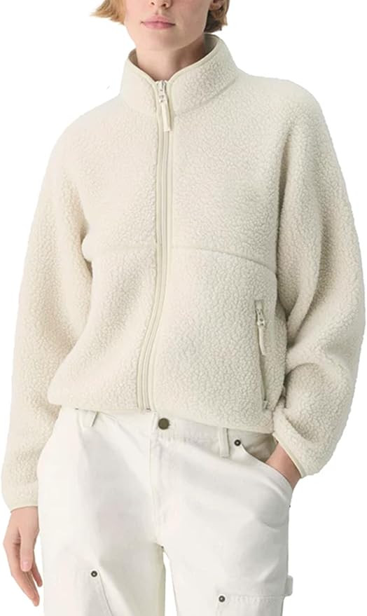 Aimiray Fleece Jackets Women Long Sleeve Zip up Sherpa Jackets Winter Warm Sweatshirt Coats Fuzzy... | Amazon (US)