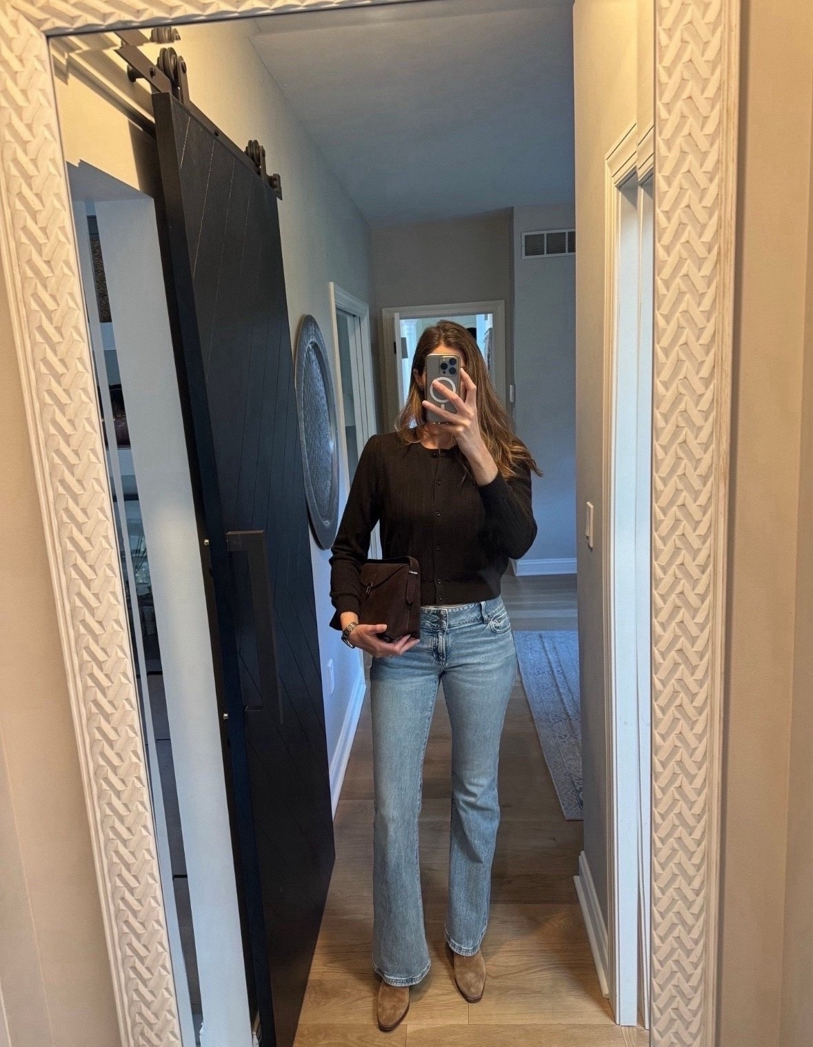 Light blue + browns taking this look right into spring! 

#LTKmomlife #LTKOver40 #LTKootd