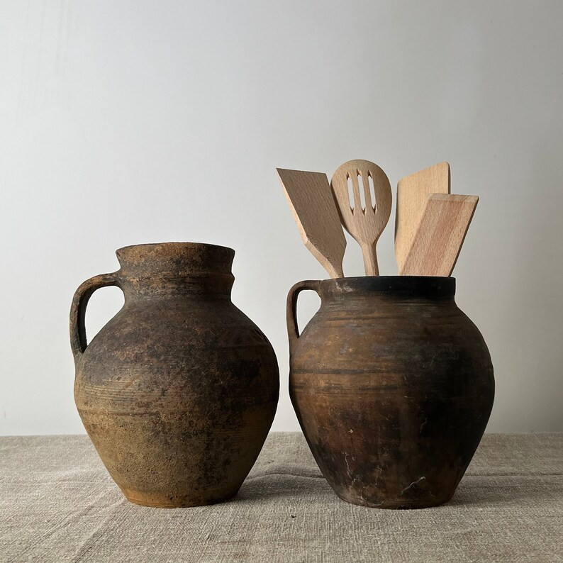 Ancient clay pot, Antique clay vessel, Rustic ceramic bowl, Pottery jug, Primitive rustic earthen... | Etsy (US)