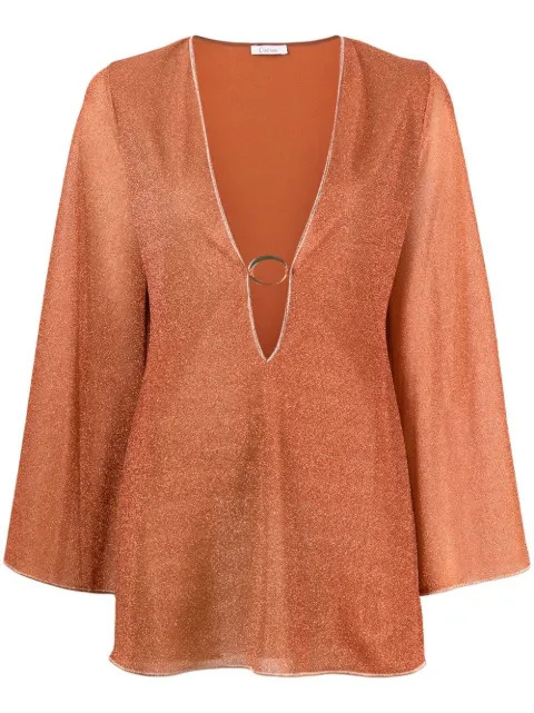 Oséree Lumiere Glitter cover-up - Farfetch | Farfetch Global