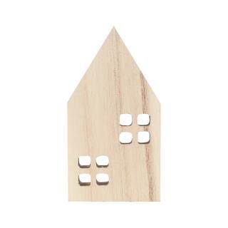 4" D.I.Y. Wood House Décor with Asymmetrical Window Cutouts by Make Market® | Michaels Stores
