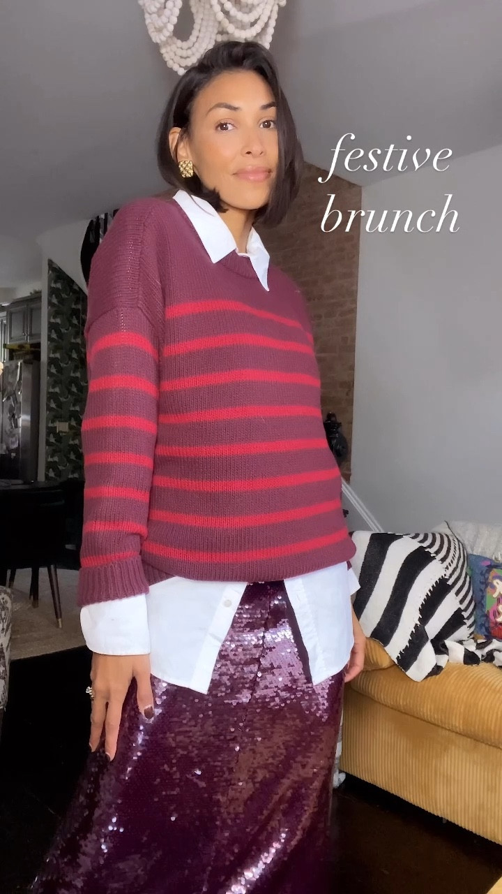 Winter occasions with @loft ✨Whether you're hosting at home, enjoying a festive brunch, strolling through holiday markets, or heading out for a girls' night or shopping @loft has you covered! Which look is your fave?!✨ 
