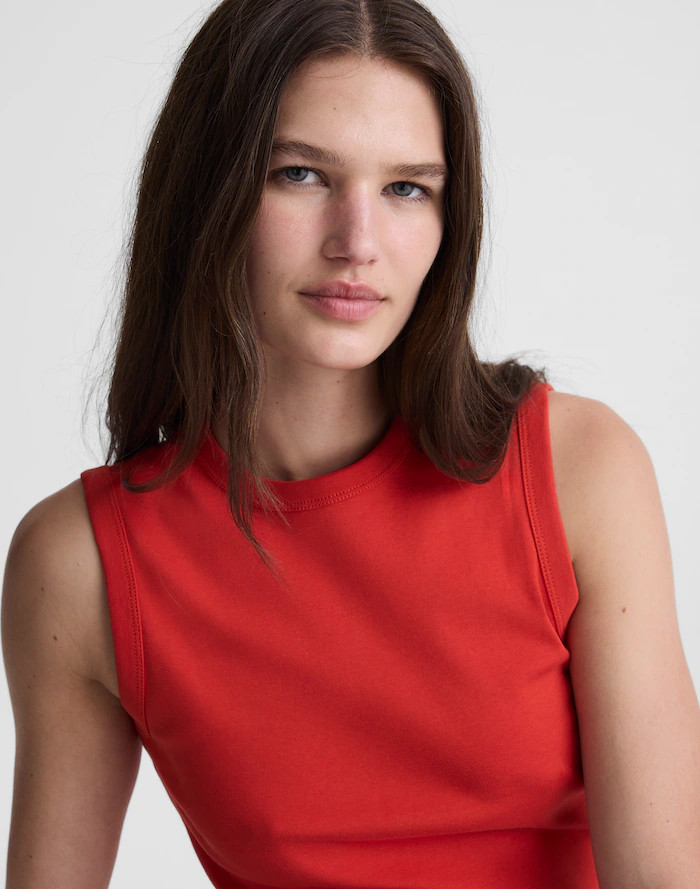 The '90s Shell Tank in Compact Cotton | Madewell